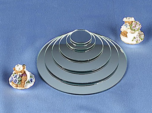 Round Mirrors with No Bevel